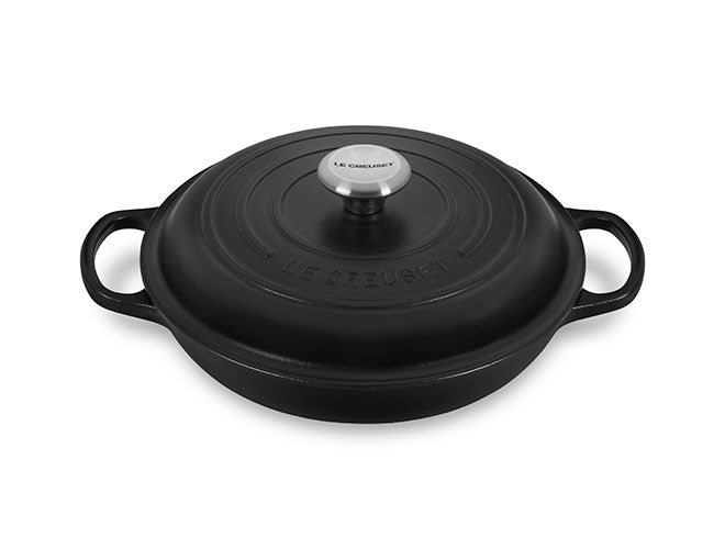 Le Creuset 3.5qt Signature Cast Iron Braiser White