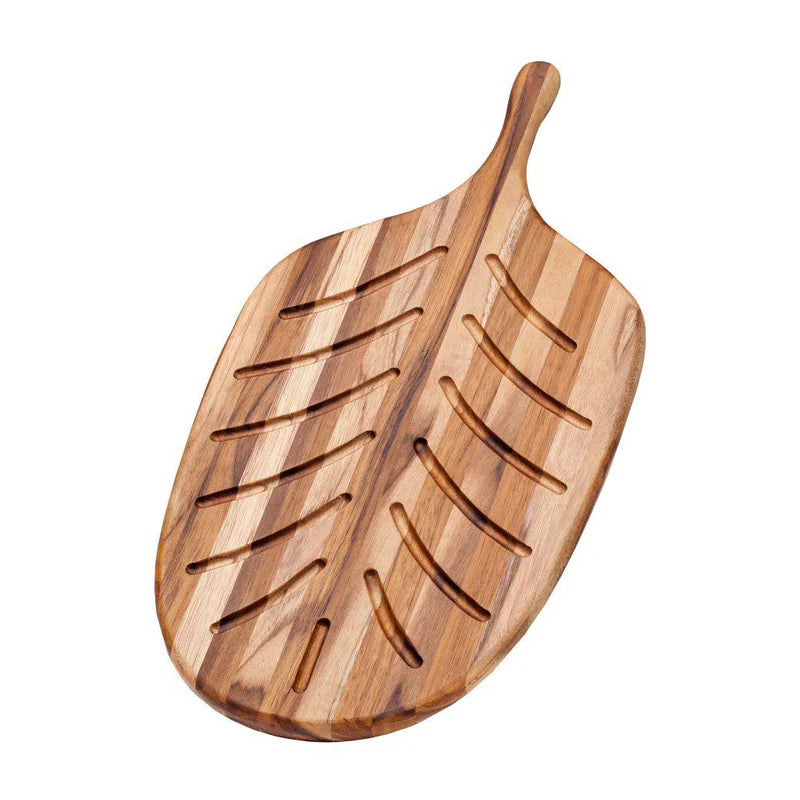 Teak Haus - Paddle bread and serving reversible board 16 x 9