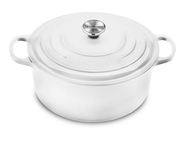 Le Creuset 3.5-Quart Signature Cast Iron Round Dutch Oven - White