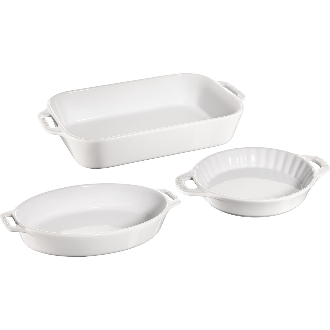 STAUB CERAMIC - BAKING DISH, WHITE