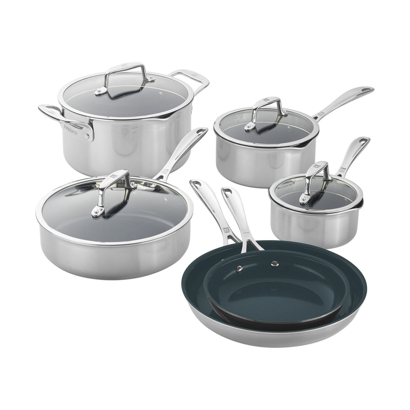 ZWILLING CFX- 10-PC NON-STICK, POTS AND PANS SET